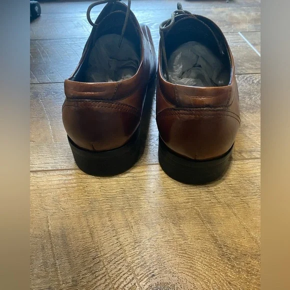 Kenneth Cole Regal Walk Cognac Leather Men's Shoes Size 11 - Picture 4 of 5